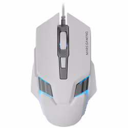 Mars Gaming MM024, Right-hand, Optical, USB Type-A, 4000 DPI, White