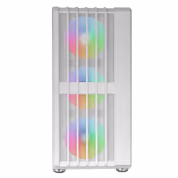 Mars Gaming MC-VAULTW, Midi Tower, PC, White, ATX, micro ATX, Mini-ITX, Mesh, SGCC, Tempered glass, Gaming