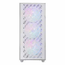 Mars Gaming MCGEOW, Midi Tower, PC, White, ATX, micro ATX, Mini-ITX, Mesh, SGCC, Tempered glass, Gaming