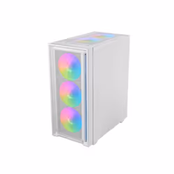 Mars Gaming MC-AIRW, Midi Tower, PC, White, ATX, micro ATX, Mini-ITX, Mesh, SGCC, Tempered glass, Gaming