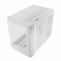 Mars Gaming MCFUSIONM, Mini Tower, PC, White, micro ATX, Mini-ITX, 16 cm, 44.5 cm