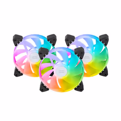 Mars Gaming MF3AR computer cooling system Computer case Fan 12 cm Black 3 pc(s) - Additional view 2