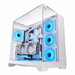 Mars Gaming MCVISIONW computer case Midi Tower White