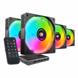 Mars Gaming MFSI4KIT, Fan, 12 cm, Black