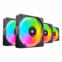 Mars Gaming MFSI4KIT computer cooling system Computer case Fan 12 cm Black