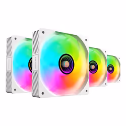 Mars Gaming MFSI4KITW computer cooling system Computer case Fan 12 cm White