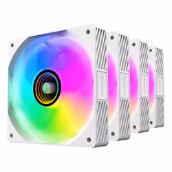 Mars Gaming MFSI4KITW computer cooling system Computer case Fan 12 cm White - Additional view 4