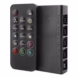 Mars Gaming MFHUB, Addressable RGB controller, Black, 4-pin, 3-pin, 80 mm, 40 mm