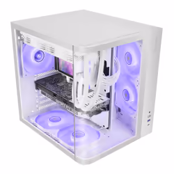 Mars Gaming MC-CURVW Midi Tower Black, White - Additional view 2