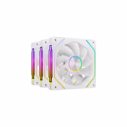 Mars Gaming MF-LINKFINITYKIT2RW Computer case Air cooler 12 cm White 3 pc(s) - Additional view 2