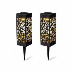 LED Solar Garden Floor Lamp Warm White IP44