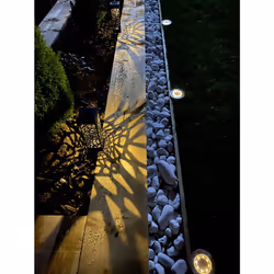 LED Solar Garden Floor Lamp Warm White IP44