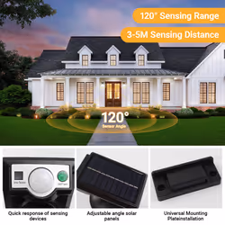 Solar Lantern light with PIR Motion Sensor, Cylinder, Outdoor LED Security Light (IP44)