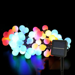 100 LED Ball Bulb Fairy String Lights, 15M Solar Powered with 8 Modes