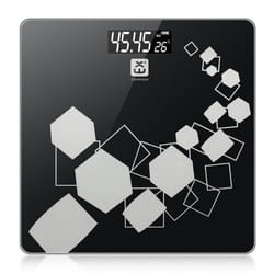 Digital Body Scale, 5mm Tempered Glass with LCD (powered by 2XAAA)