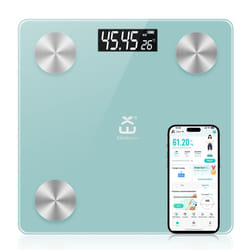 Smart App-Connected Body Scale, Advanced Health Tracking, powered by AAA batteries