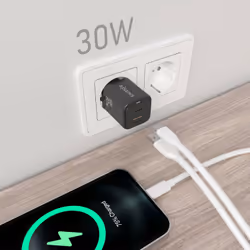 AISENS ASCH-30W2P021-BK mobile device charger Universal Black AC Fast charging Indoor - Additional view 4