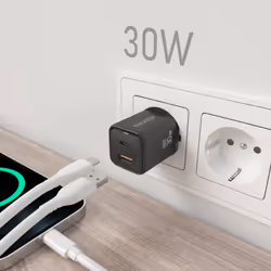 AISENS ASCH-30W2P021-BK mobile device charger Universal Black AC Fast charging Indoor - Additional view 5