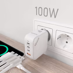 AISENS ASCH-100W4P028-W mobile device charger Universal White AC Fast charging Indoor - Additional view 5