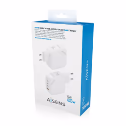 AISENS ASCH-100W4P028-W mobile device charger Universal White AC Fast charging Indoor - Additional view 6