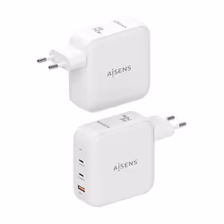 AISENS ASCH-140W3P030-W mobile device charger Universal White AC Fast charging Indoor