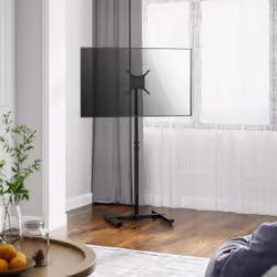 AISENS Tilting and Extendable Floor Stand for TV 20Kg from 13-42, Black