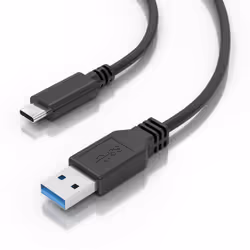 AISENS USB 3.1 Gen2 10Gbps 3A Cable, Type USB-C/MA/M, Black, 2.0m