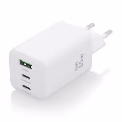 AISENS Charger Gan 65W, 2xUSB-C PD3.0 QC4.0, 1xUSB-A QC3.0, White