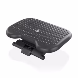AISENS Tilting and height-adjustable footrest, Black