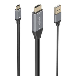 AISENS A109-0871 video cable adapter 1.8 m HDMI + USB USB Type-C Black