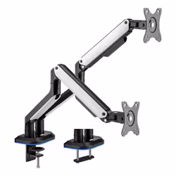 AISENS DT32TSR-297, Clamp/Bolt-through, 18 kg, 43.2 cm (17"), 81.3 cm (32"), 100 x 100 mm, Black, White