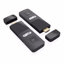 AISENS ASWL-H2K30M001-BK AV extender AV transmitter & receiver Black