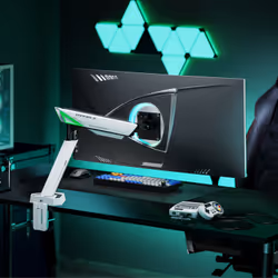 AISENS DT49TSR-343 monitor mount / stand 124.5 cm (49") Desk Black, White - Additional view 4