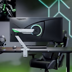AISENS DT49TSR-343 monitor mount / stand 124.5 cm (49") Desk Black, White - Additional view 5
