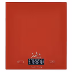 JATA Mod. 729R Red Countertop Rectangle Electronic kitchen scale