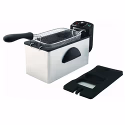 Comelec FR 3071, Deep fryer, 3 L, Single, Black, White, Rotary, Stand-alone