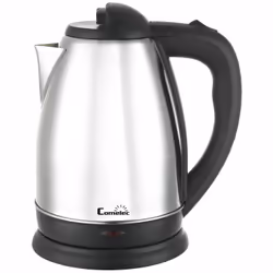 Comelec WK7314, 1.8 L, 1800 W, Black, Stainless steel, Water level indicator, Overheat protection