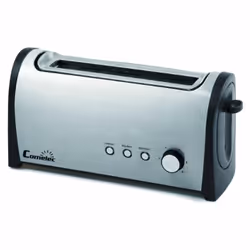 Comelec TP1721, 1 slice(s), Black, Stainless steel, Stainless steel, Buttons, Rotary, 1000 W, 220 - 240 V