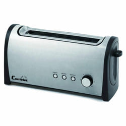 Comelec TP1721 6 1 slice(s) 1000 W Black, Stainless steel