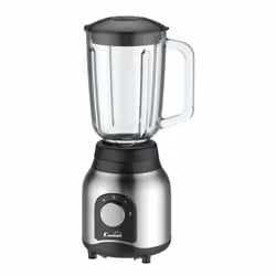 Comelec BL7156, Tabletop blender, 1.5 L, Pulse function, Ice crushing, 600 W, Black, Stainless steel
