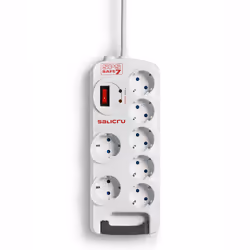 Salicru SPS SAFE 7, 918 J, 7 AC outlet(s), Type F, 250 V, 50 Hz, 10 A