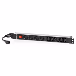 Salicru SPS 4F+6F PDU SCH+C13/C14, Power bar, Aluminium, Black, 1 pc(s), 800 g