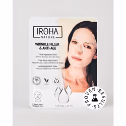 Iroha Nature Wrinkle Filler & Anti-Age Face Mask with Triple Hyaluronic Acid 30 ml, Lifting mask, Women, Universal skin, Anti ...