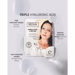 Iroha Nature Wrinkle Filler & Anti-Age Face Mask with Triple Hyaluronic Acid 30 ml - Additional view 4