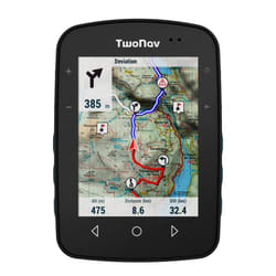 TwoNav Terra, GPS bike computer with 3.7-inch wide screen for mountain, hiking, MTB, bicycle with maps included. Colour Turquoise