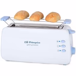 Orbegozo TO 4012, 2 slice(s), Blue, White, 800 W, 220 - 240 V, 50 Hz