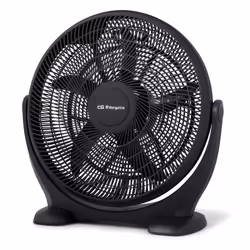 Orbegozo BF 0150, Household blade fan, Black, Floor, 50 cm, AC, 80 W