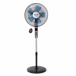 Orbegozo SF 0640, Household blade fan, Black, Floor, 40 cm, Buttons, Wireless, 7.5 h