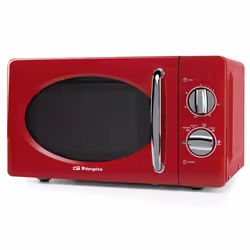 Orbegozo MI-2020, Countertop, Solo microwave, 20 L, 700 W, Rotary, Red