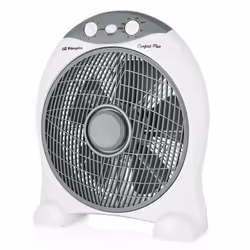 Orbegozo BF-1030, Household blade fan, Grey, White, Floor, Table, 30 cm, Buttons, Rotary, AC